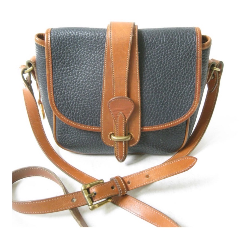 Vintage Dooney & Bourke Saddle Bag Crossbody Purse